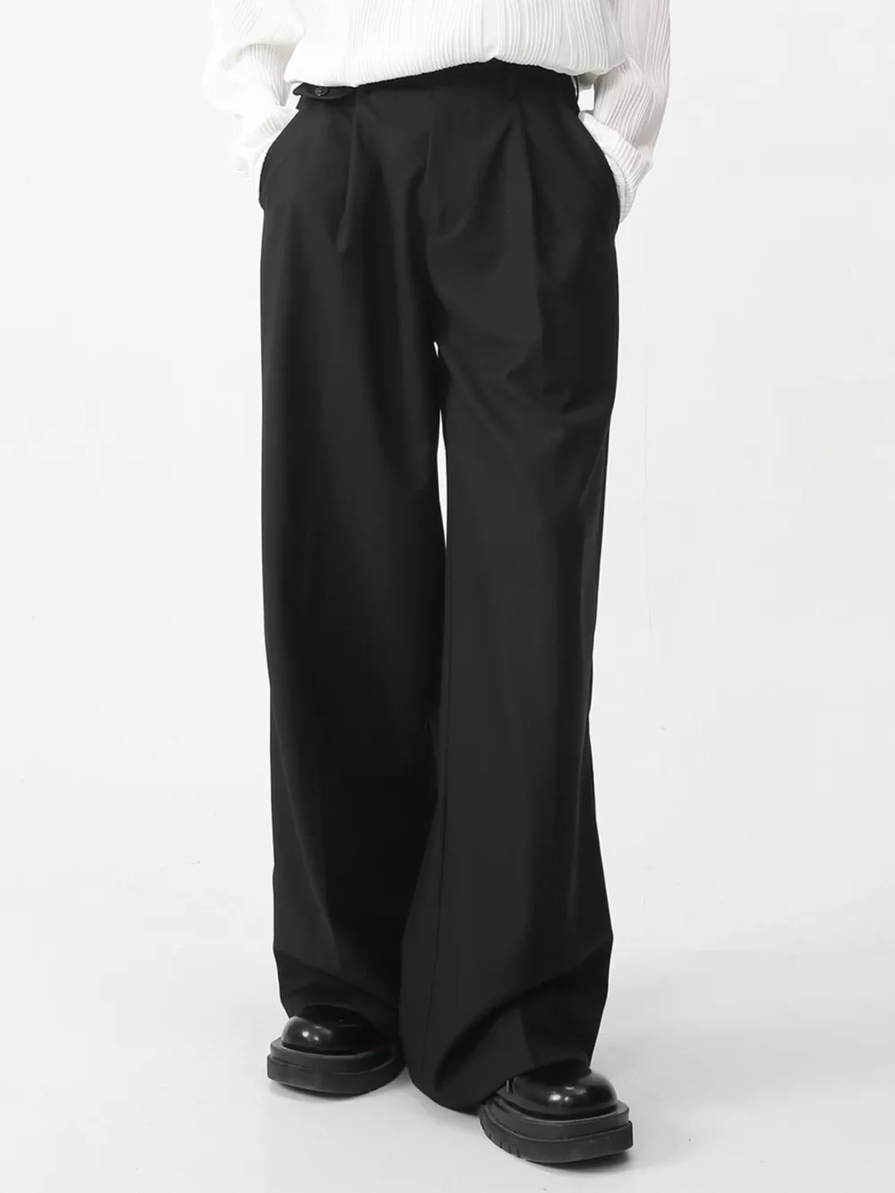 Men's High-Waisted Wide-Leg Pants, image 2