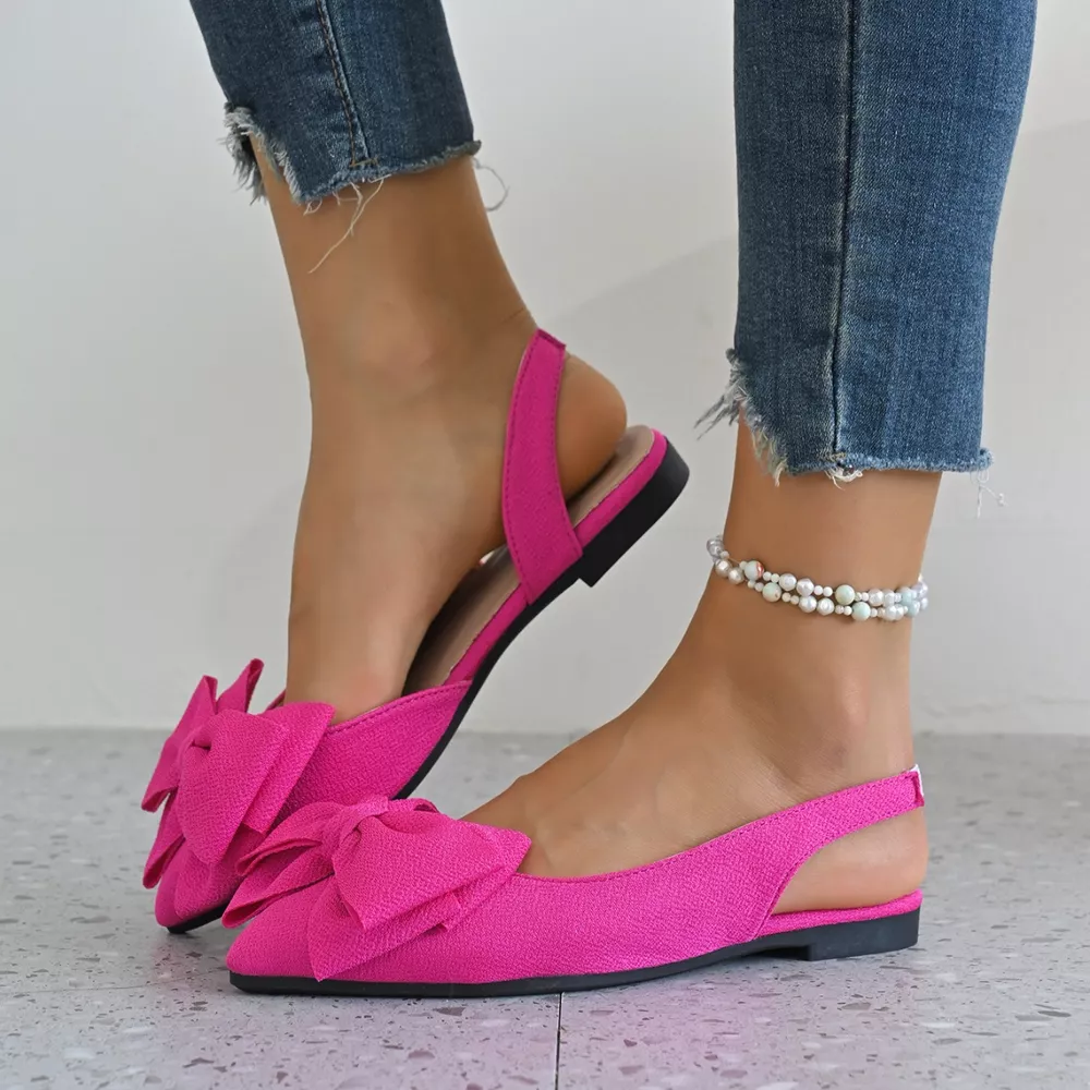 Bow Point Toe Slingback Sandals, image 10