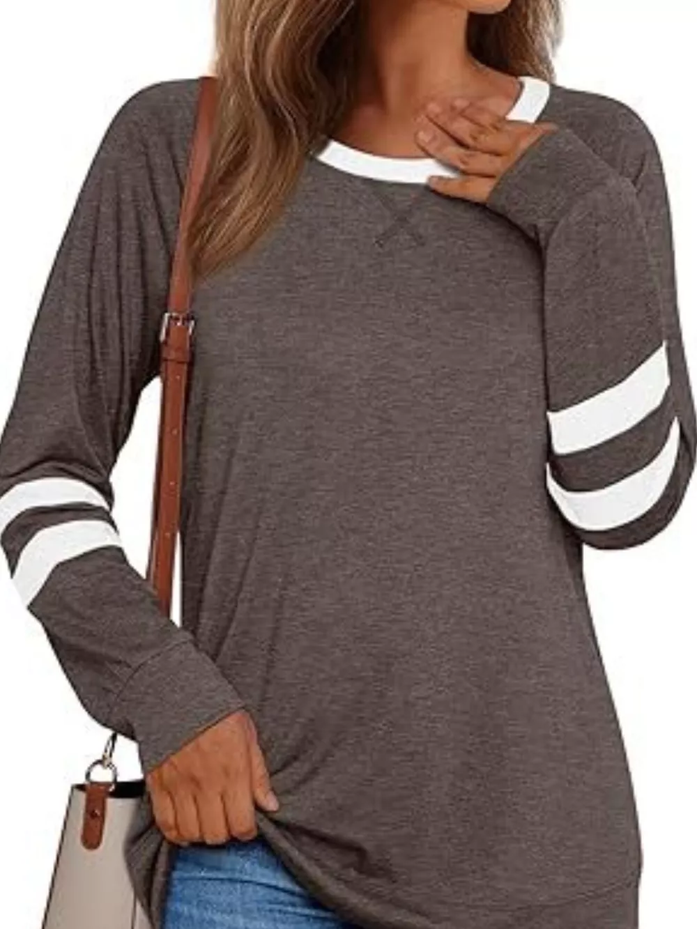 Casual Striped Round Neck T-Shirt, image 9