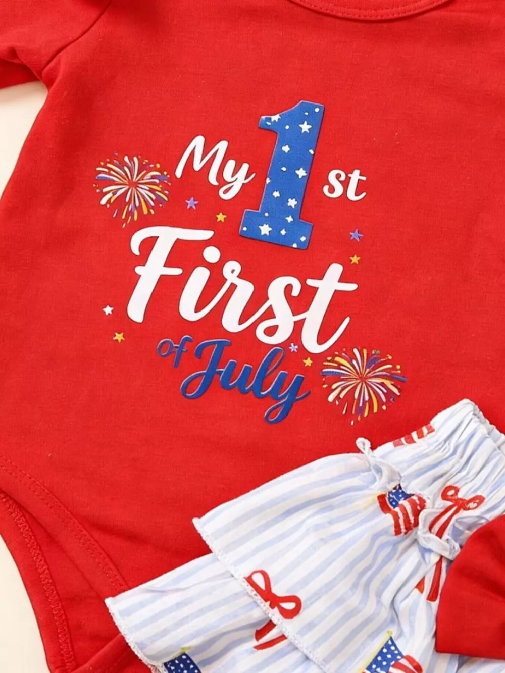 Children's Patriotic Print Three-Piece Set, image 3