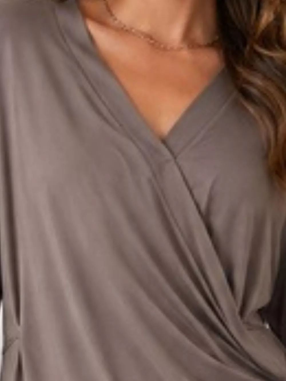 Long Sleeve Wrap T-Shirt with Side Knot Detail, image 14
