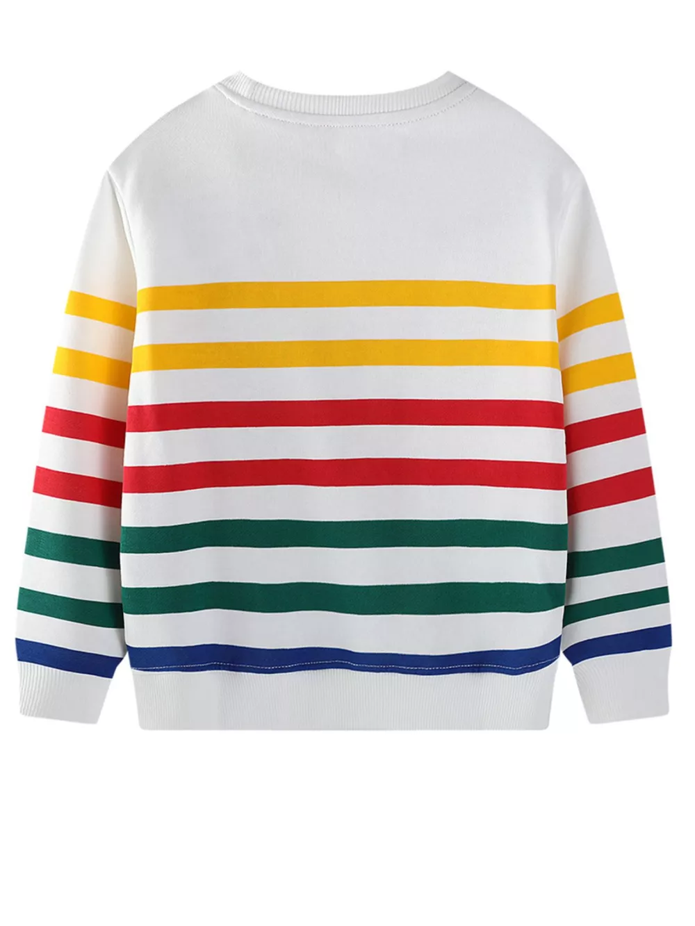 Children's Cartoon Truck Striped Sweatshirt, image 3