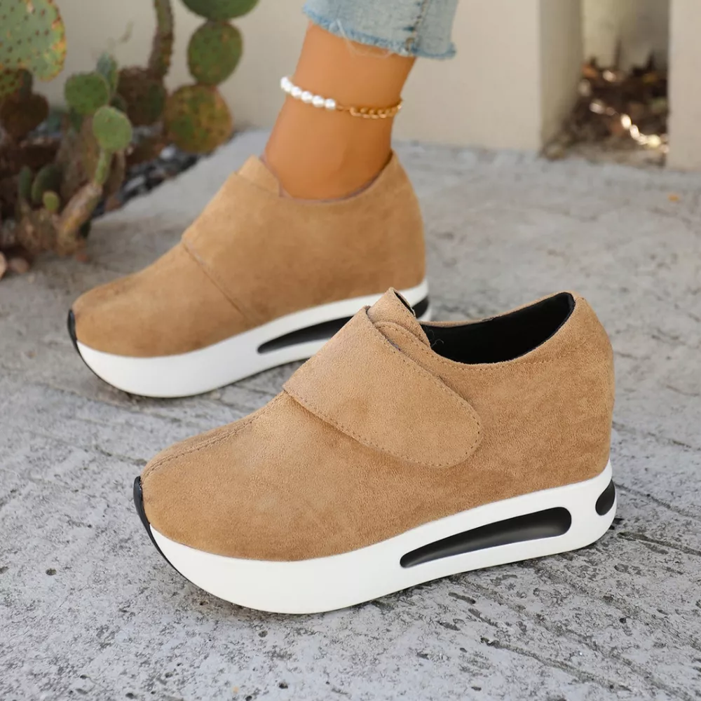 Round Toe Platform Sneakers, image 8