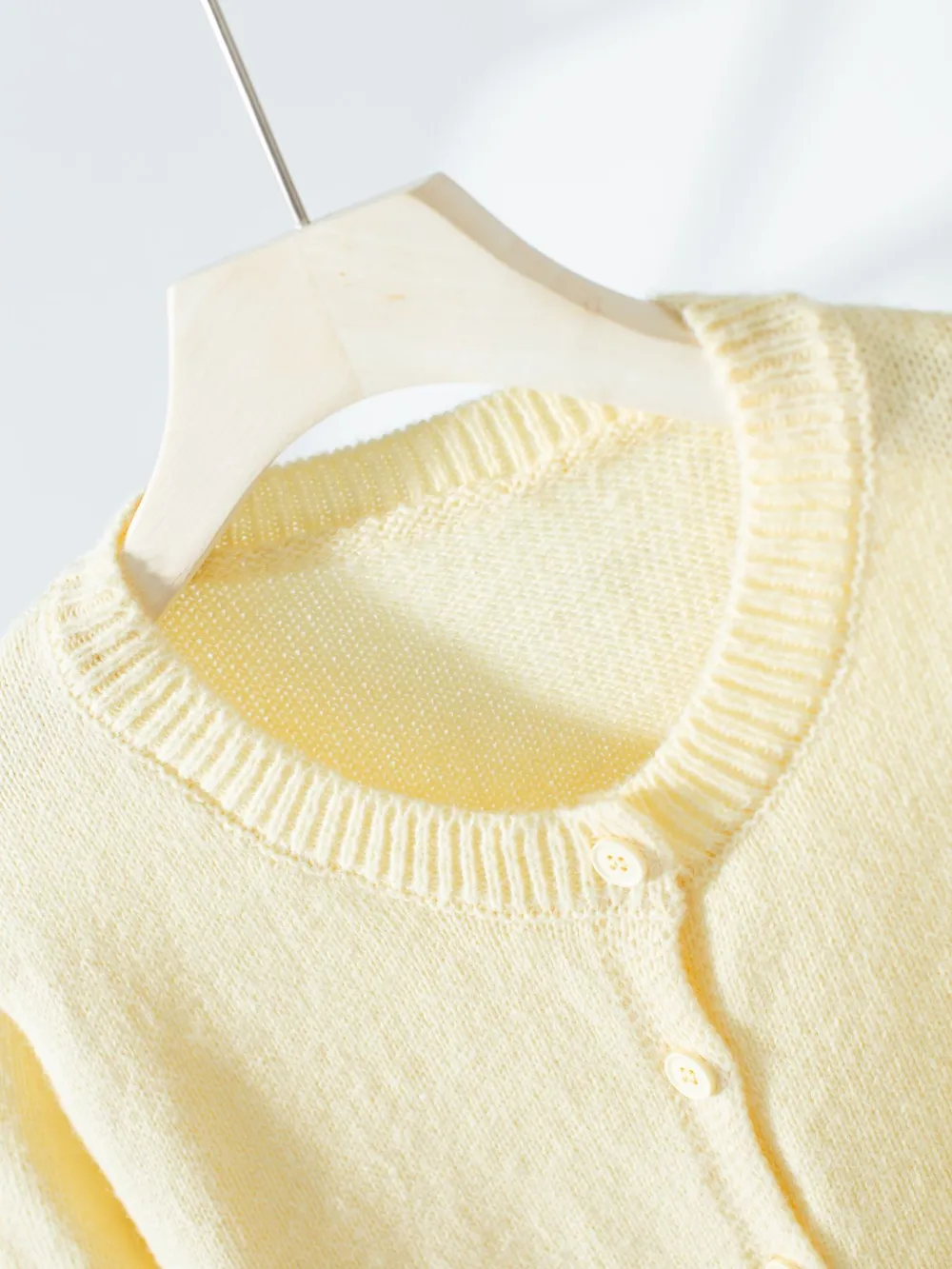 Button-Up Long Sleeve Knit Cardigan, image 6
