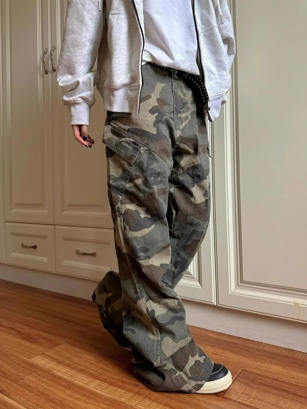 Men's Full Size Camouflage Cargo Jeans Plus Size, image 4