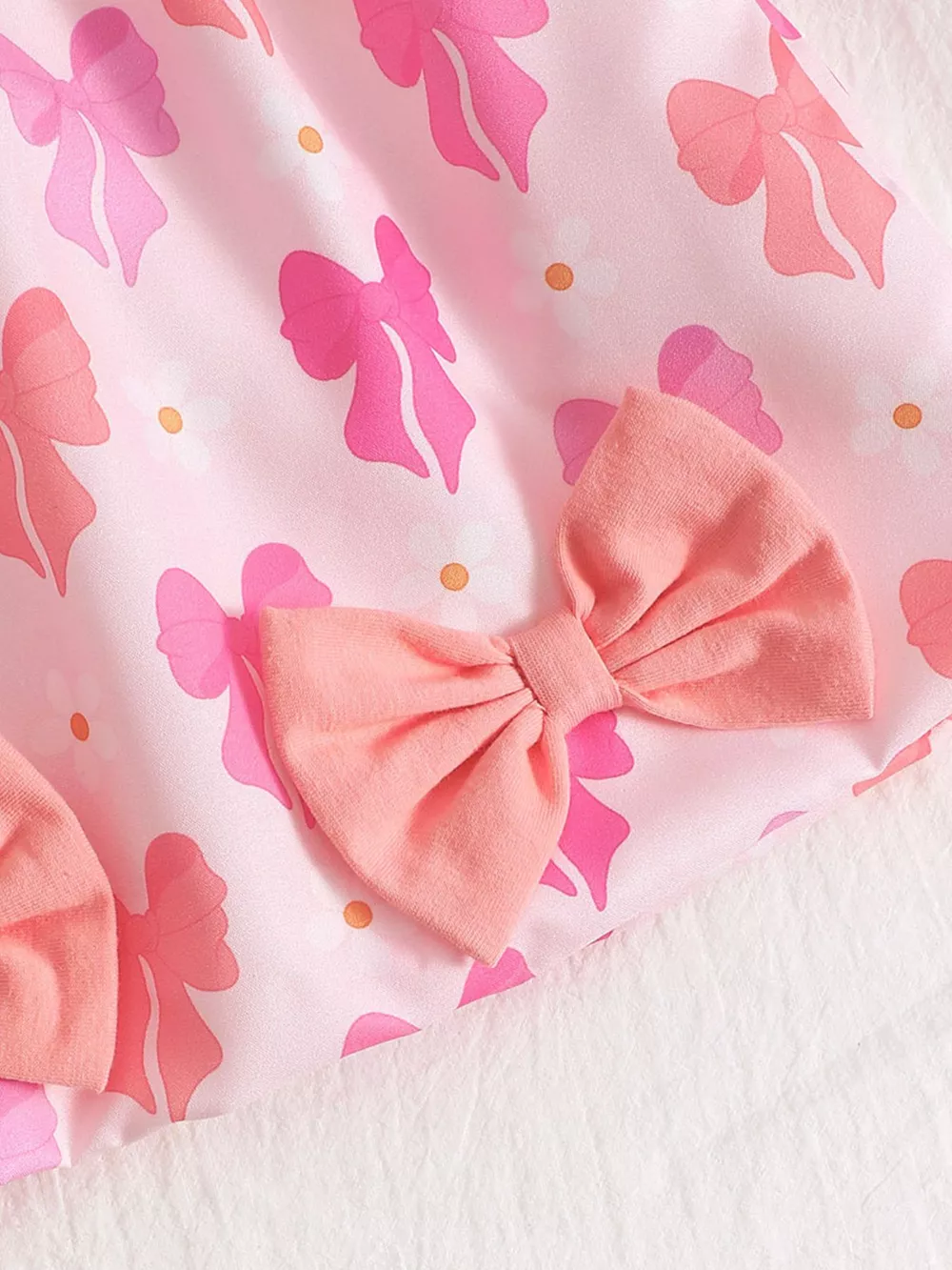 Children's Bow Front Printed Dress, image 16