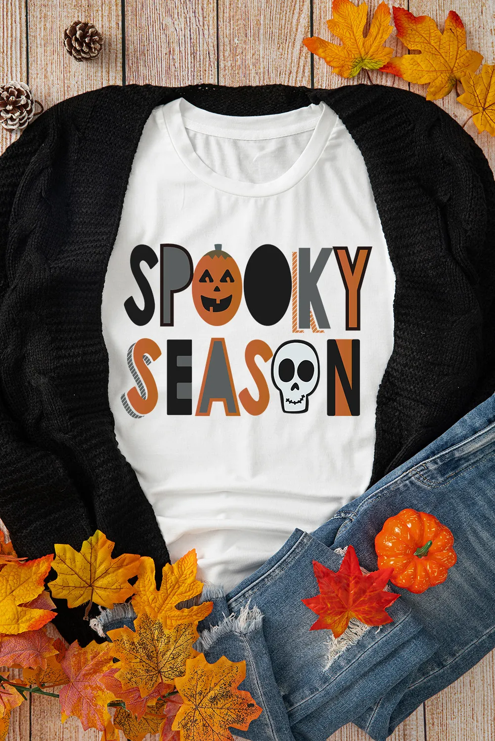 Letter Graphic Round Neck Short Sleeve T-Shirt, image 4