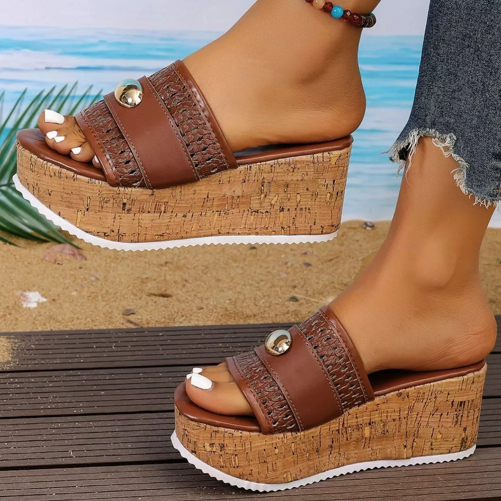 Open Toe Wedge Sandals, image 9
