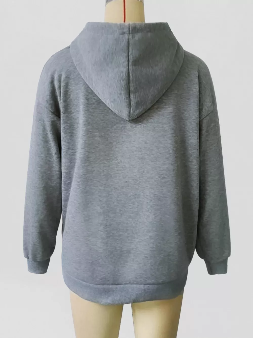Kangaroo Pocket Drawstring Hoodie, image 4