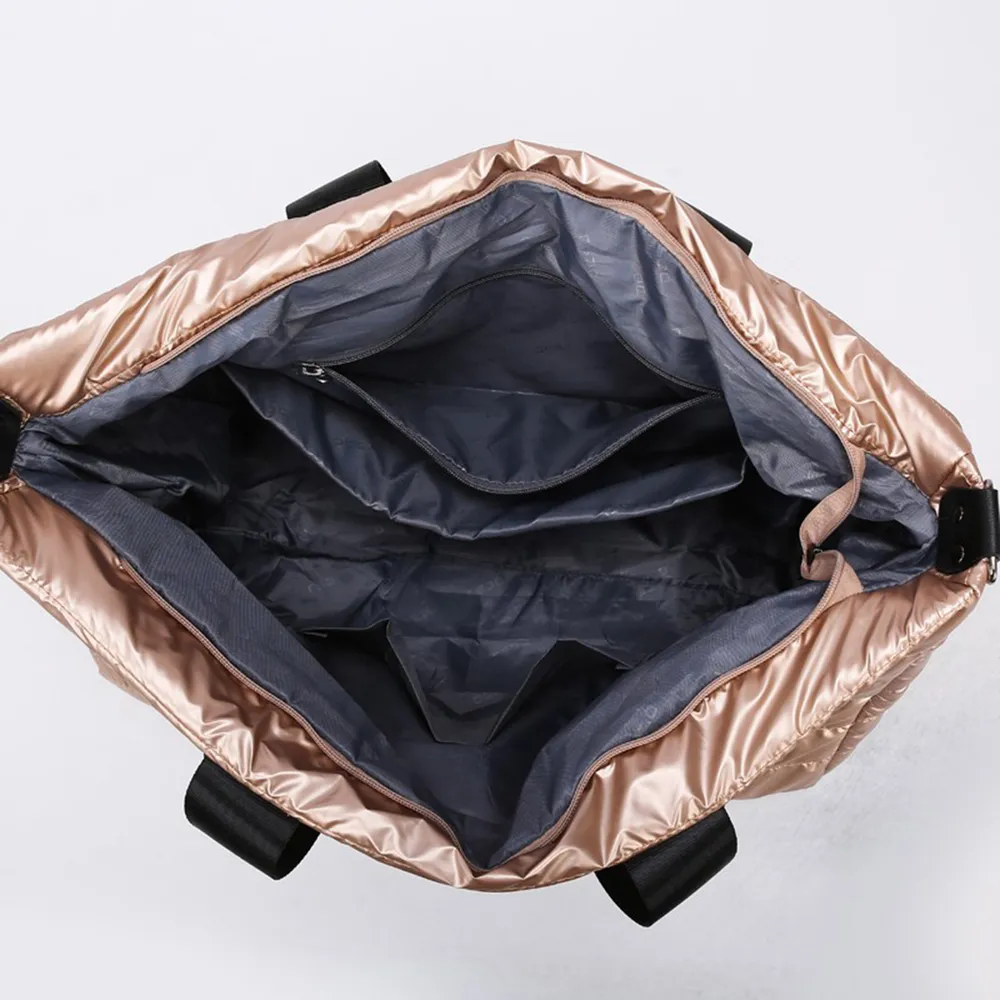 Quilted Nylon Oversize Travel Bag, image 6