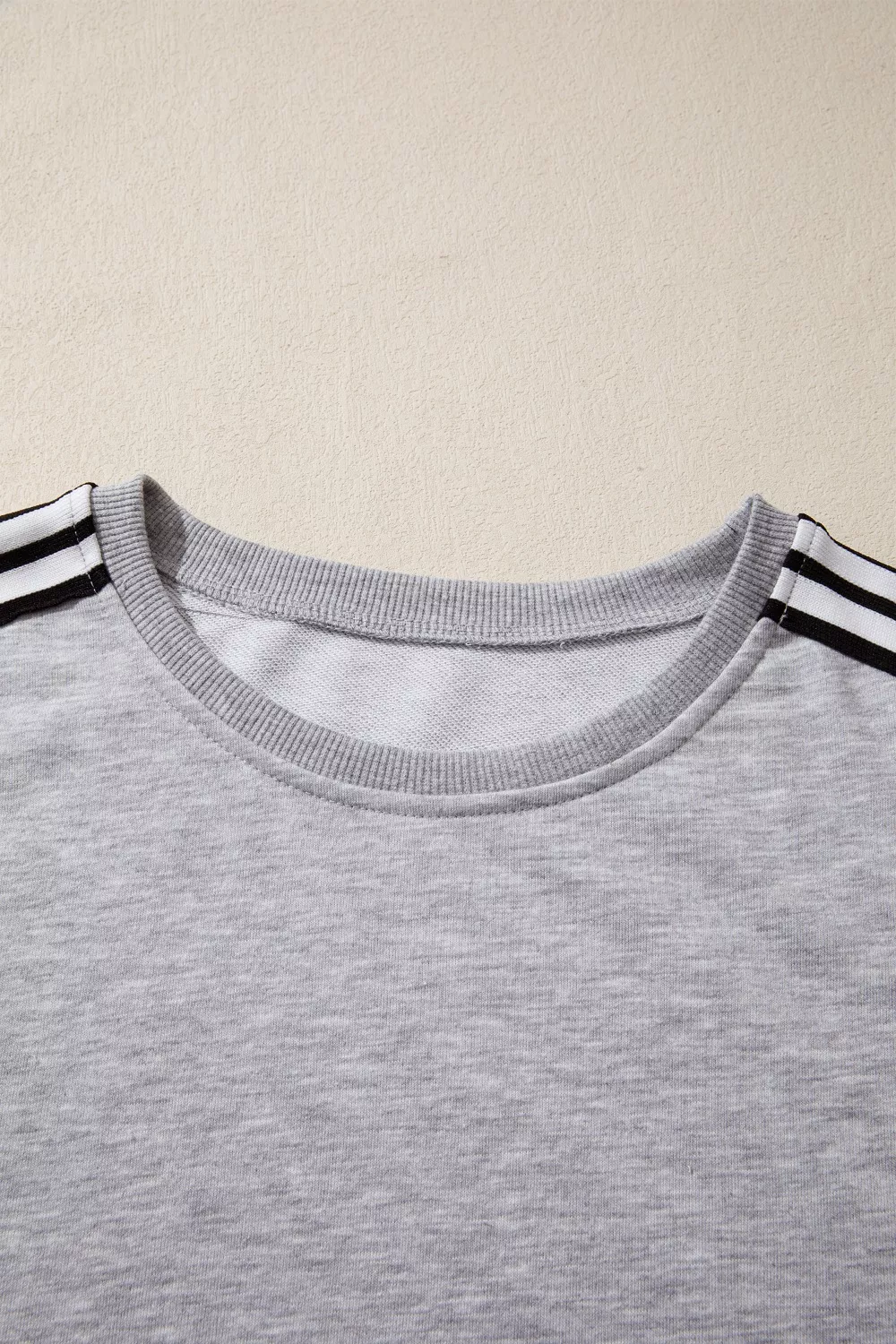 Striped Shoulder Relaxed Fit T-Shirt, image 9
