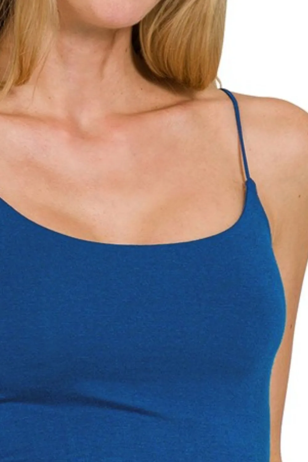 Double Layered Spaghetti Bra Cami, image 3