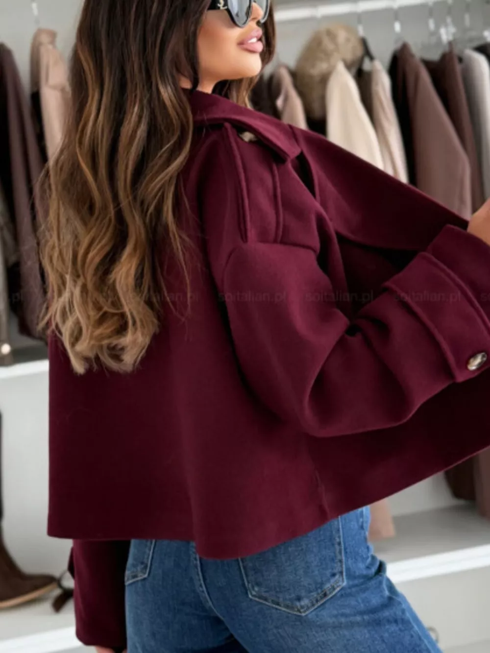 Double-Breasted Cropped Outerwear, image 8