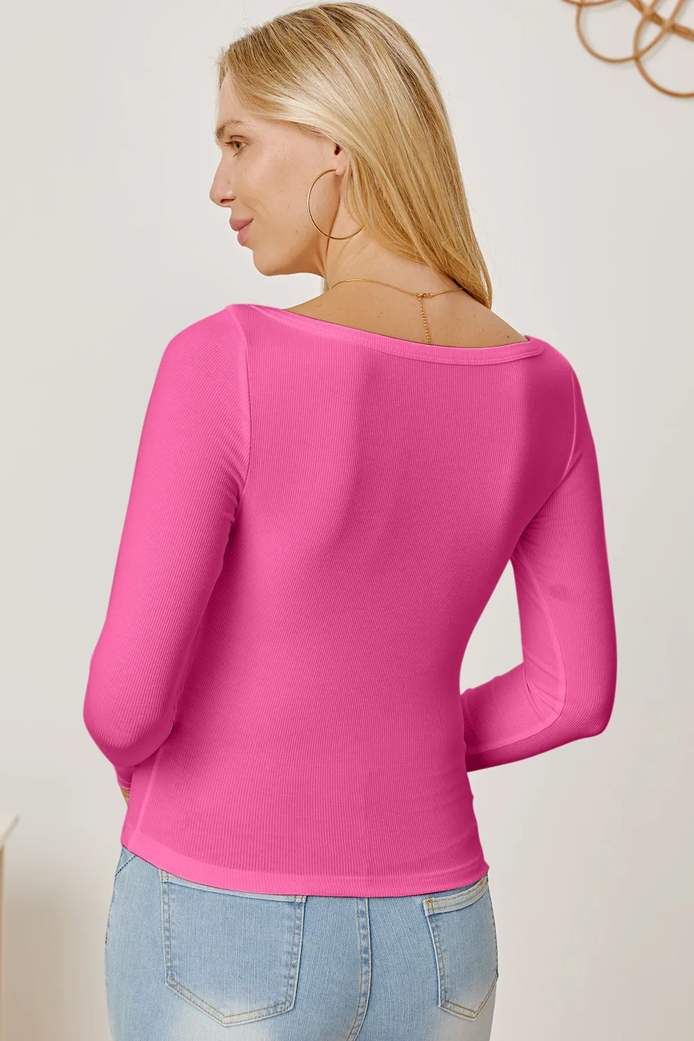Square Neck Long Sleeve T-Shirt, image 30