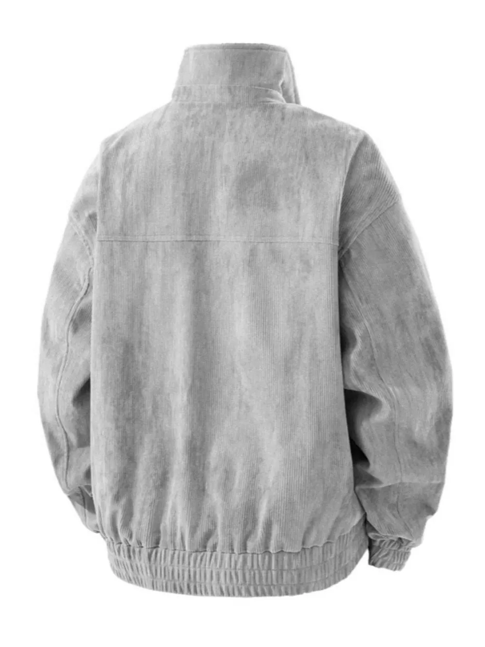 Men's Plus Size Casual Corduroy Snap-Down Jacket, image 2