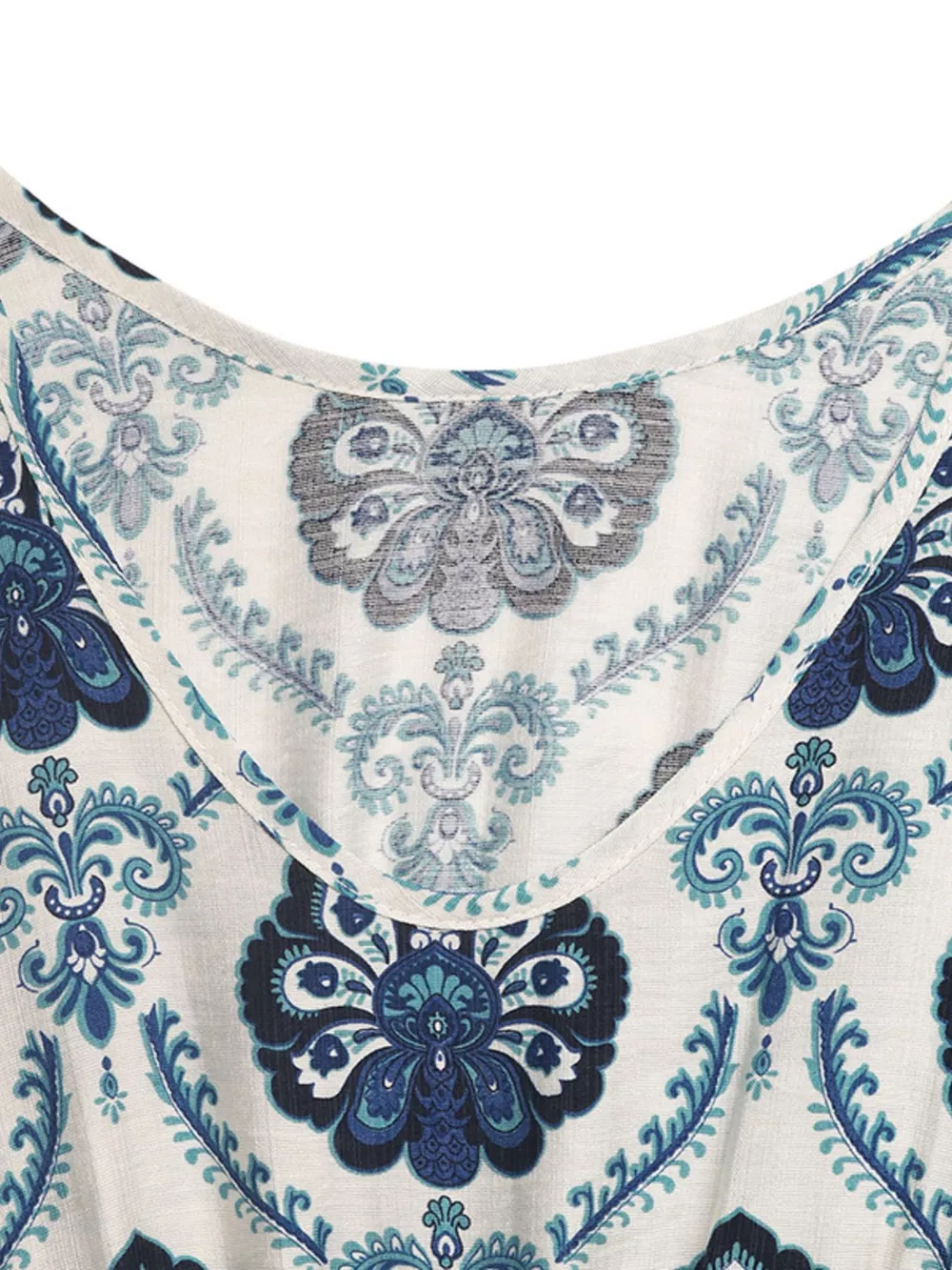 Printed Slit Sleeveless Maxi Dress, image 5