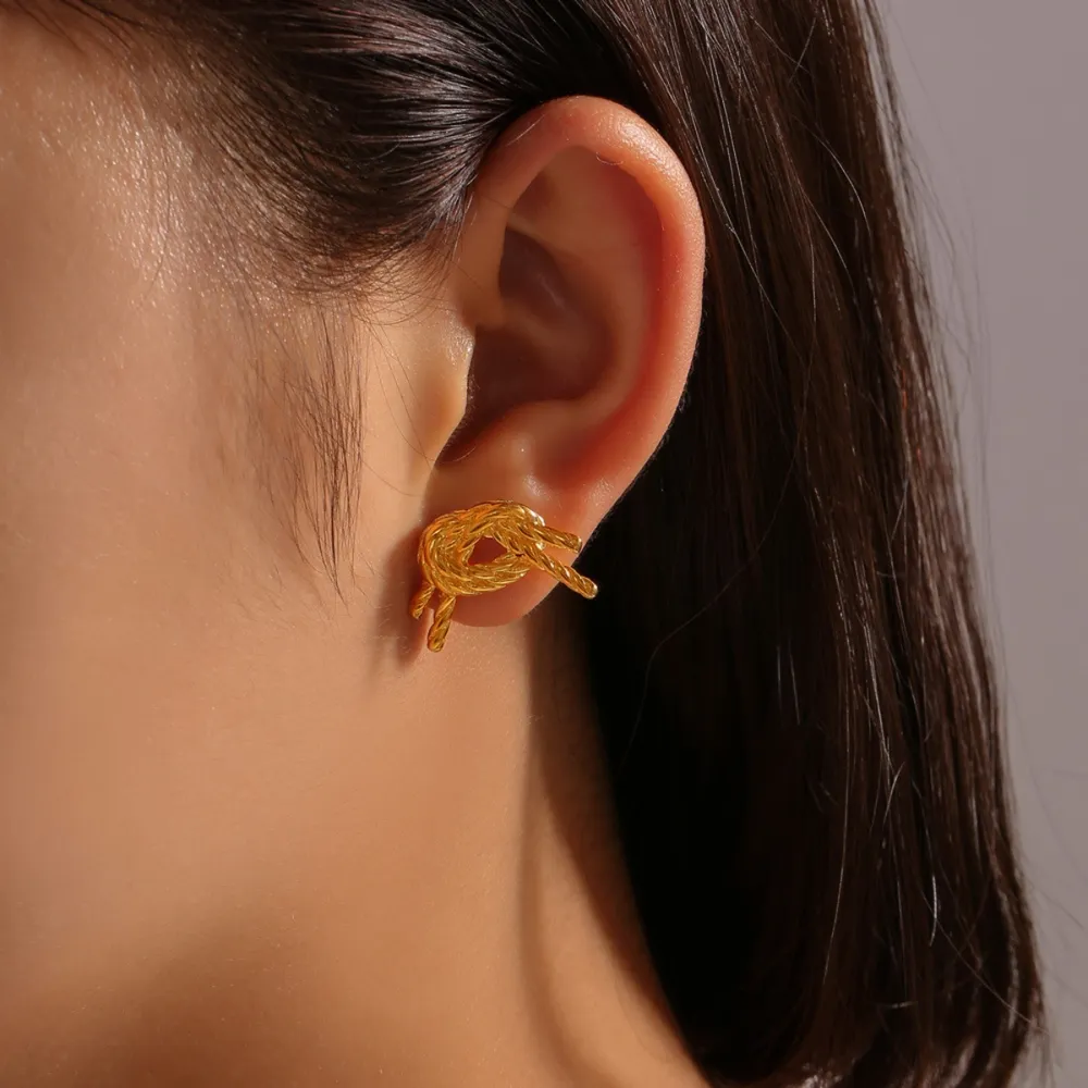 Titanium Steel Stud Earrings, image 5