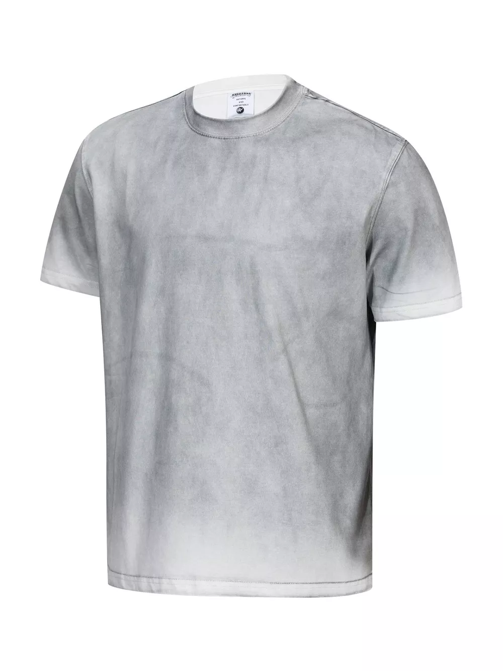 Men's Washed Round Neck Short Sleeve T-Shirt, image 2