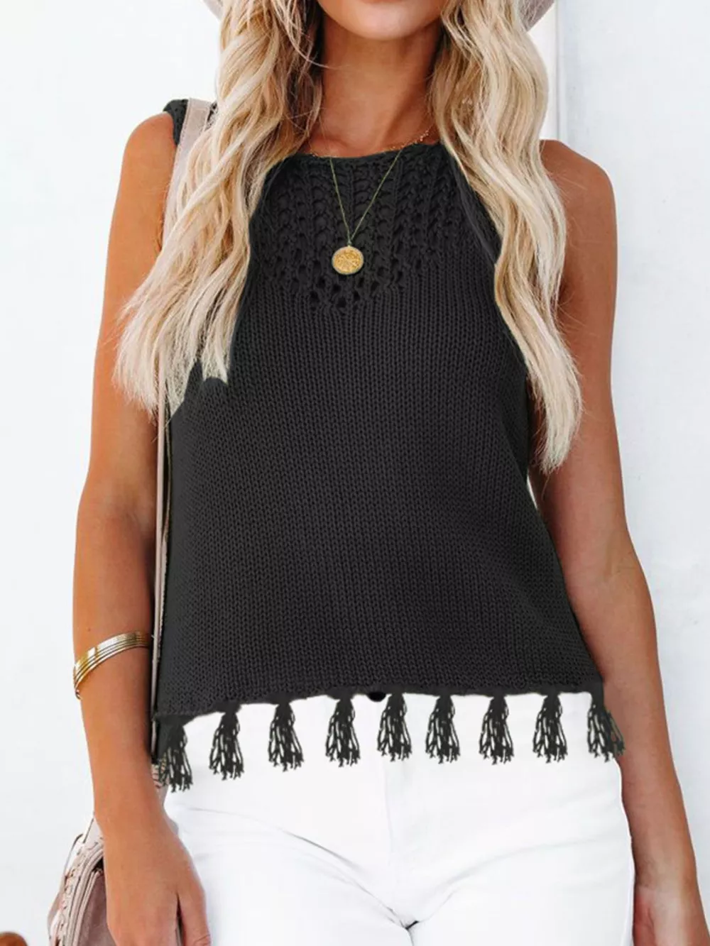 Tassel Knit Tank, image 6