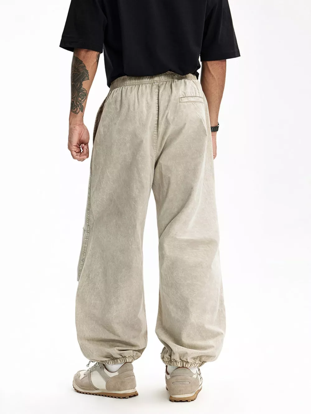 Men's Relaxed Fit Elastic Waist Pants, image 5