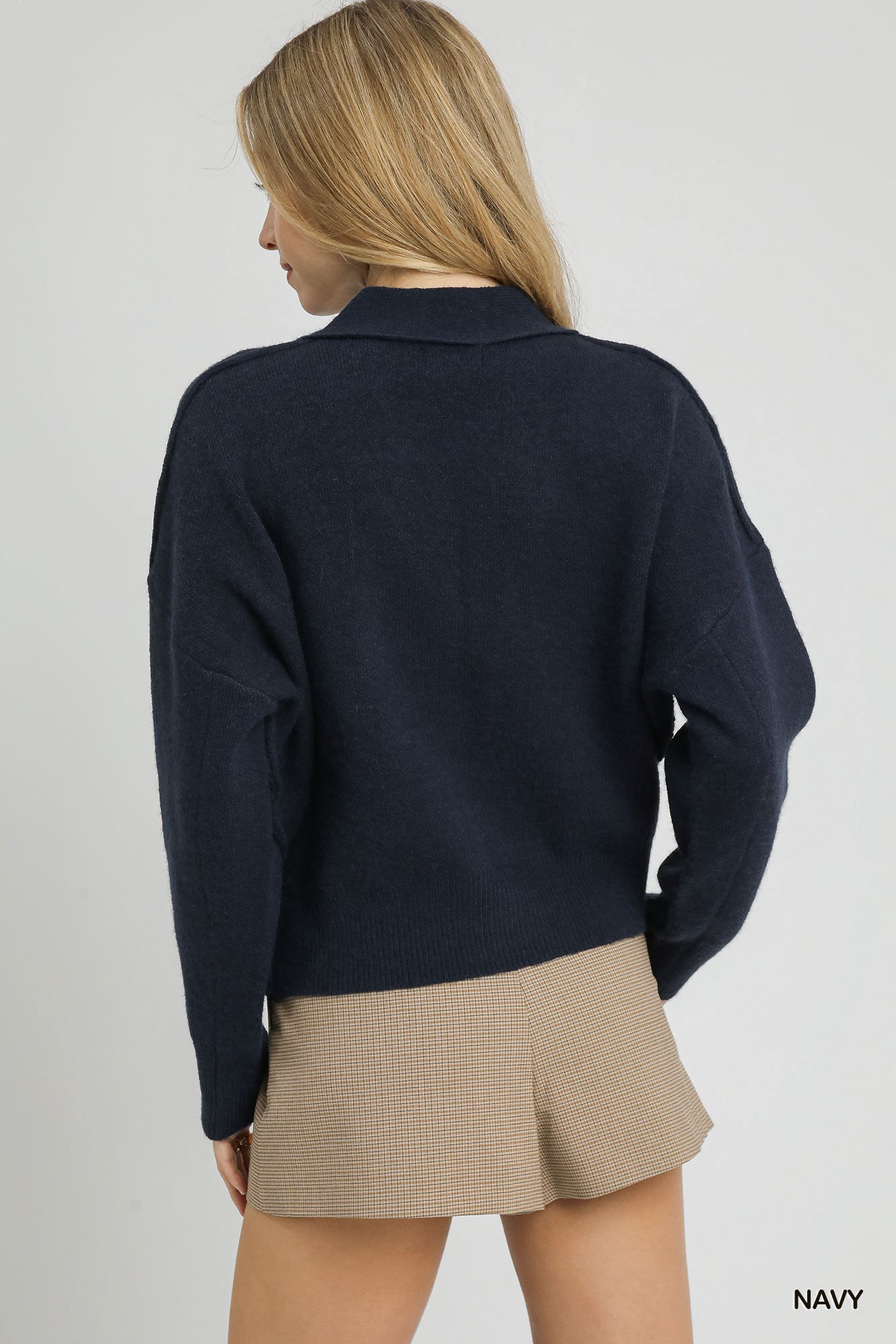 Button-Front Knit Cardigan, image 2