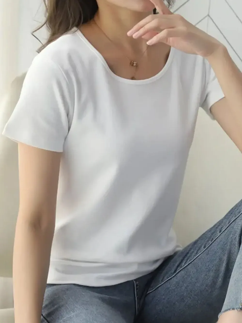 Round Neck Short Sleeve T-Shirt, image 23
