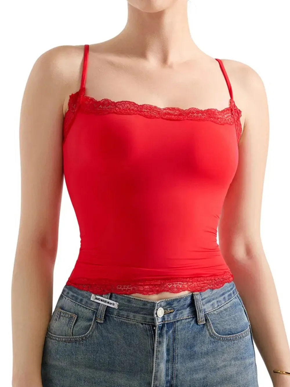 Lace Trim Cami Top, image 20