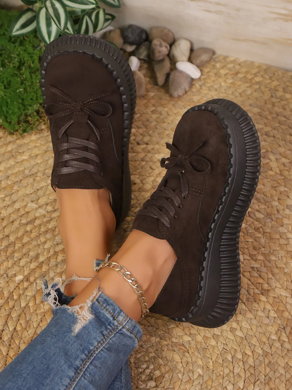 Lace Up Platform Loafers, image 4