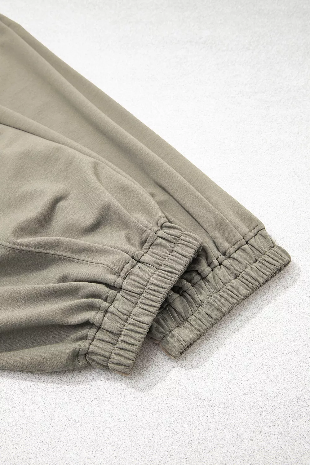 Elastic Waist Drawstring Wide Leg Full Length Pants, image 8