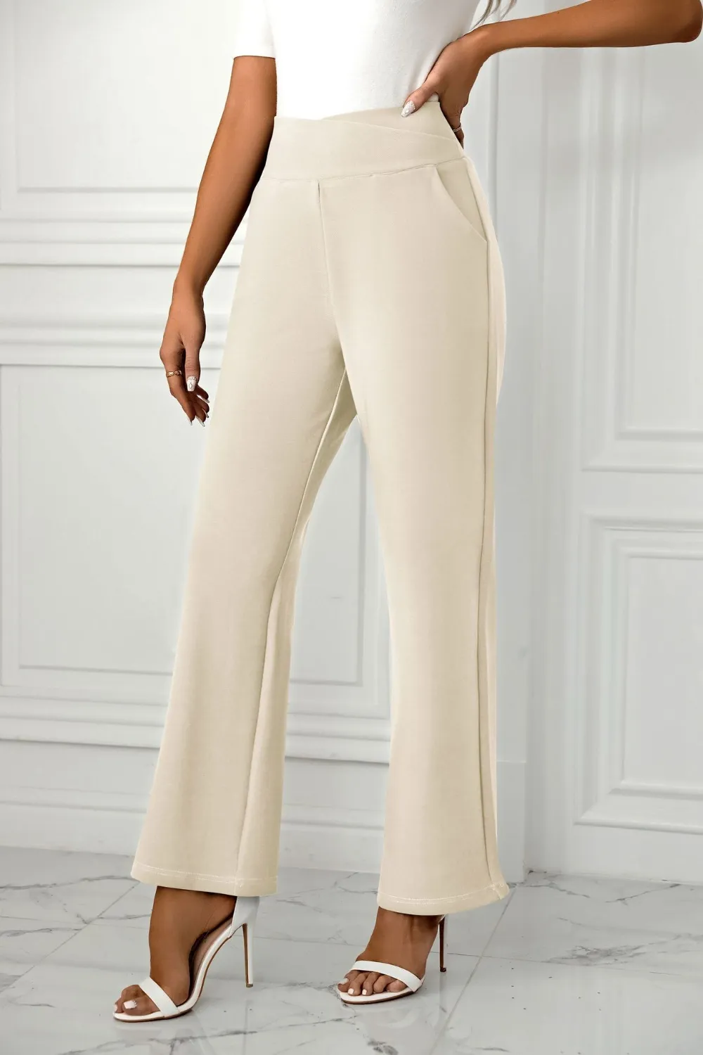 High Waist Straight Leg Pants, image 11