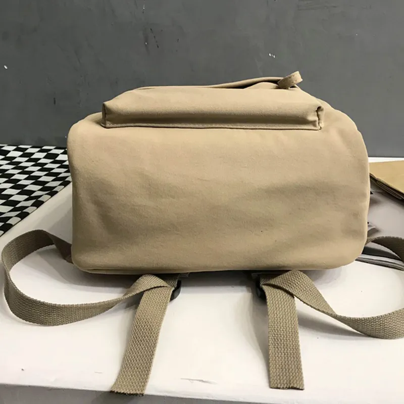Zip Cotton Backpack Bag, image 4