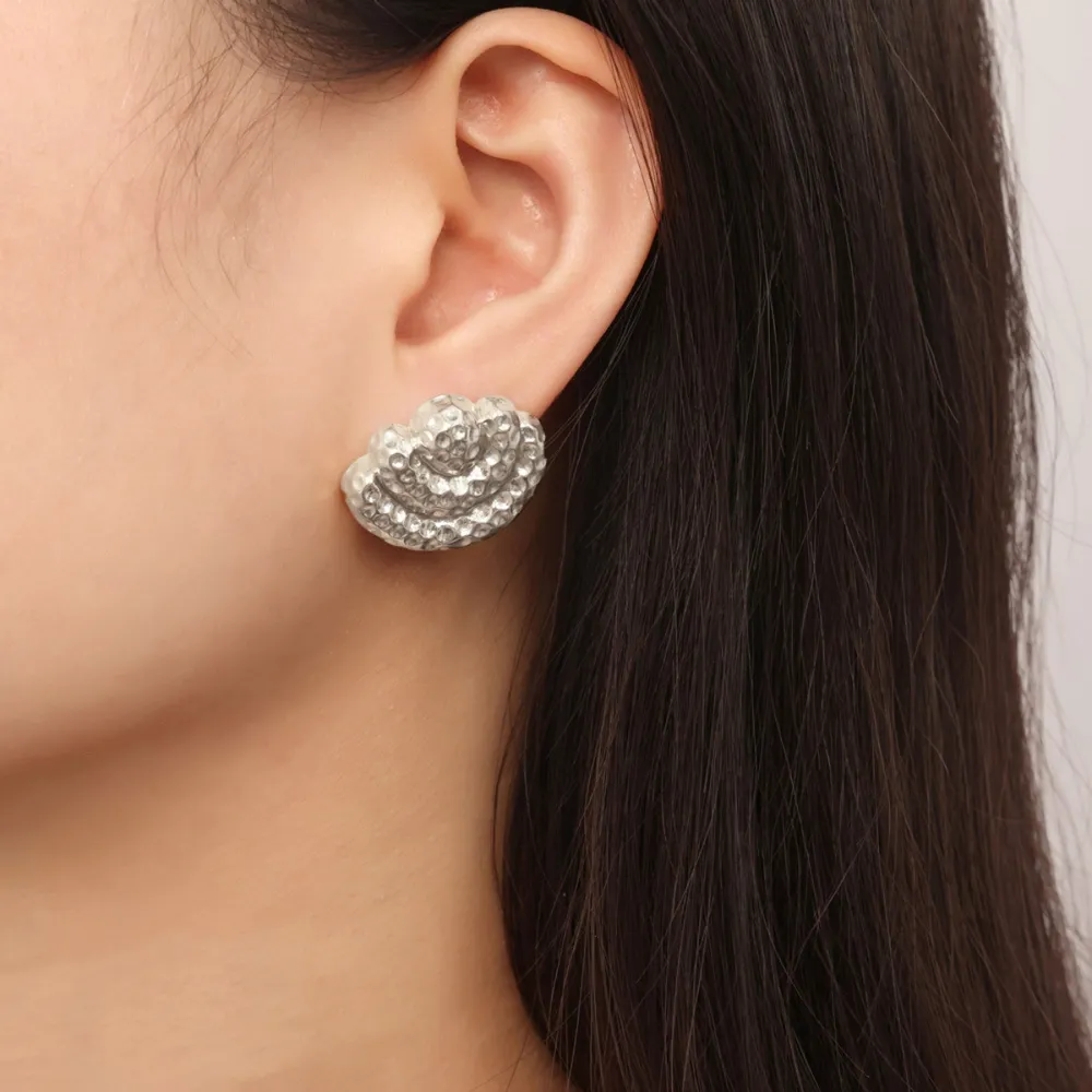 Titanium Steel Geometric Shape Earrings, image 6