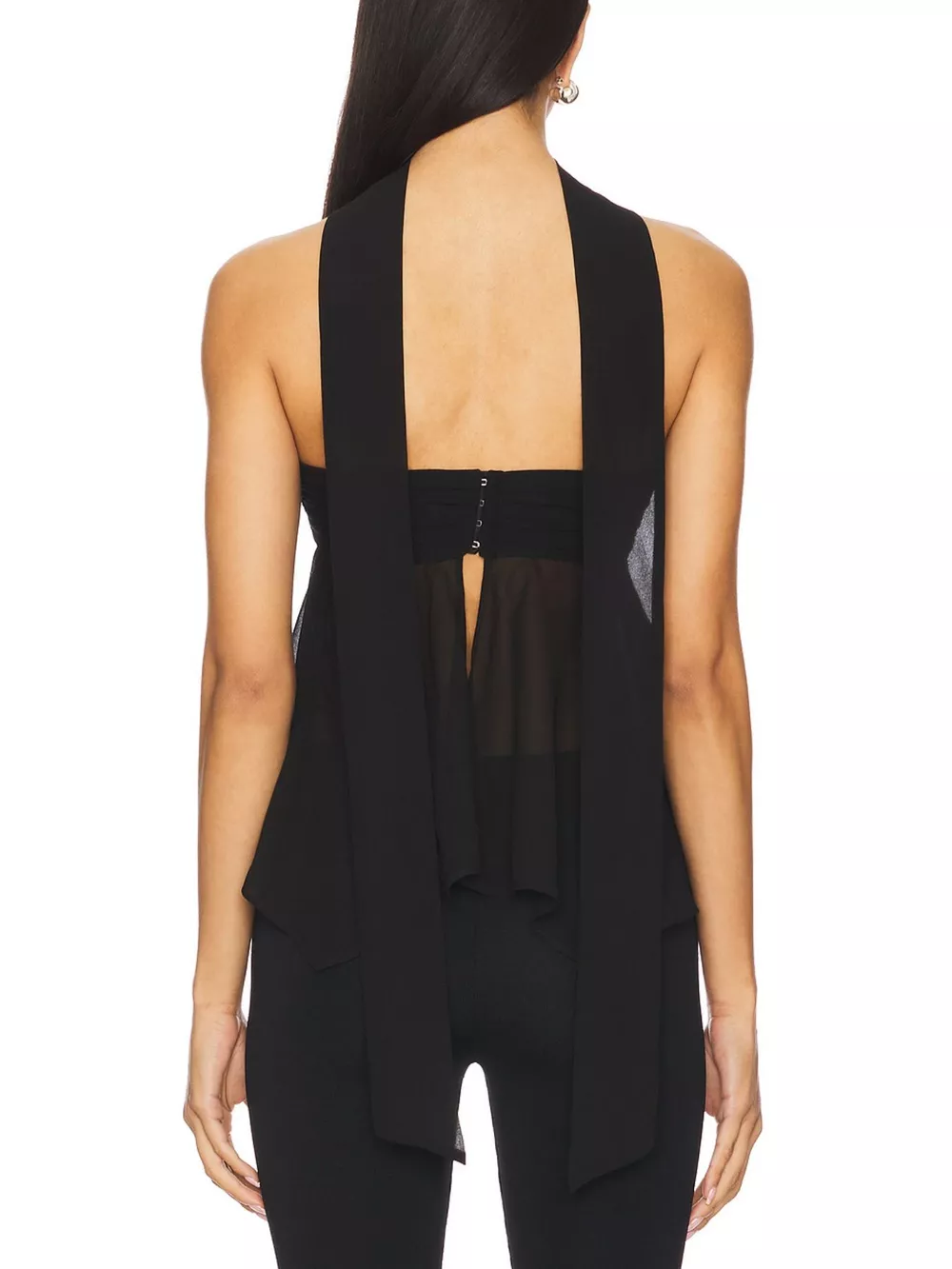 Sheer Tube Top with Scarf, image 5