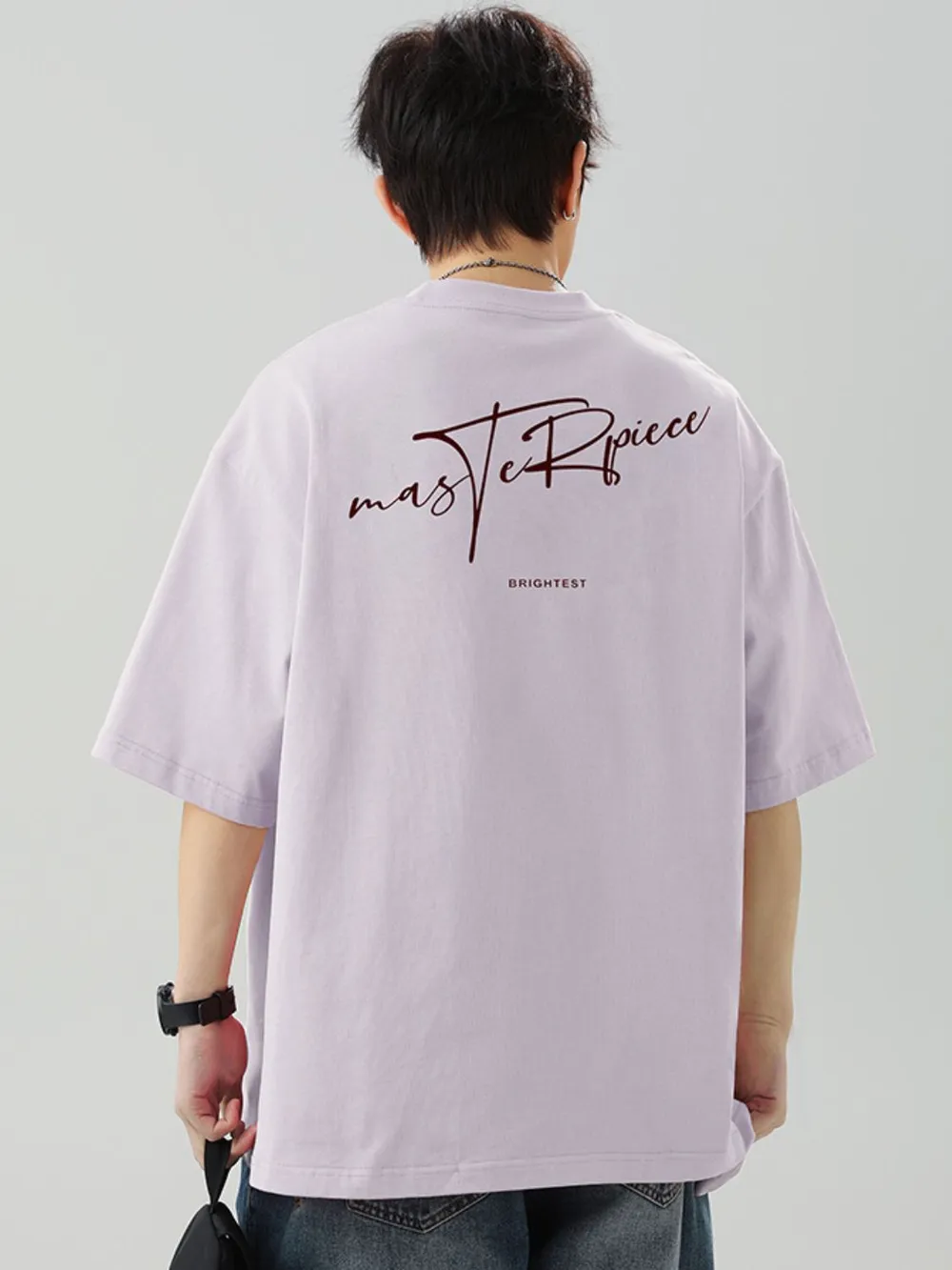 Men's Plus Size Round Neck Half Sleeve T-Shirt