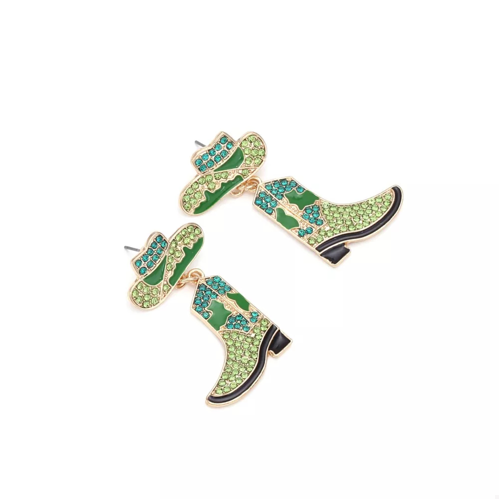 Cowboy Hat and Boot Dangle Earrings, image 4