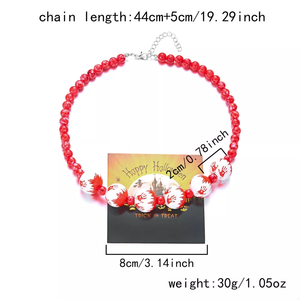 Halloween Necklace and Bracelet Jewelry Set, image 7