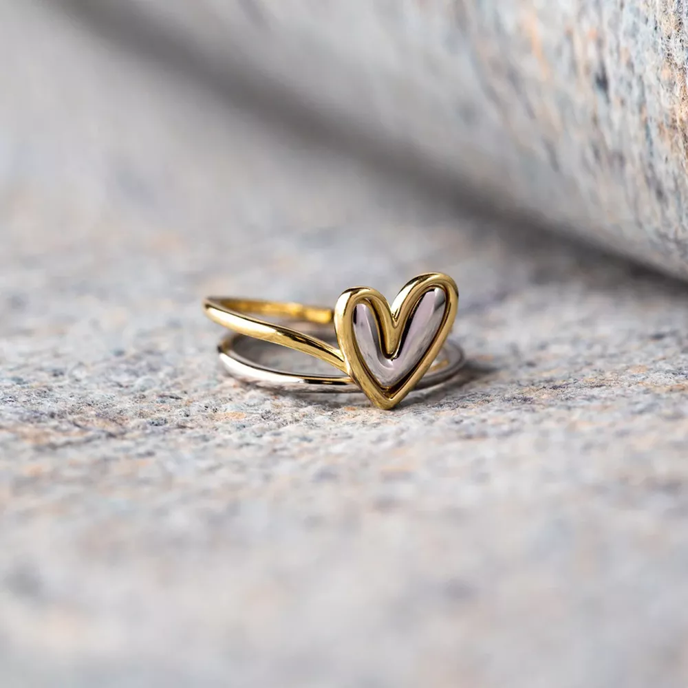 Heart Shape Irregular 925 Sterling Silver Ring, image 4