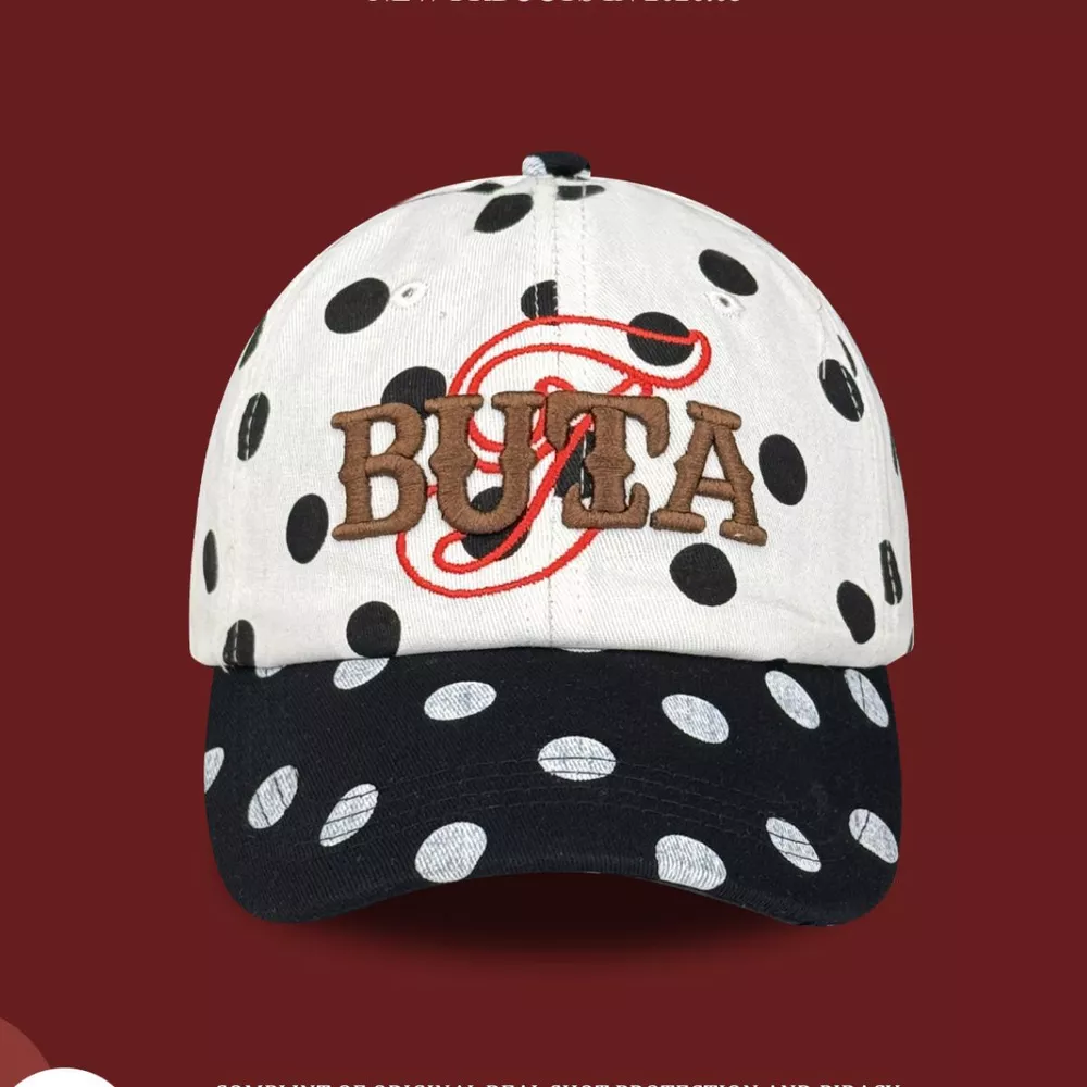 Polka Dot Embroidered Baseball Cap, image 5