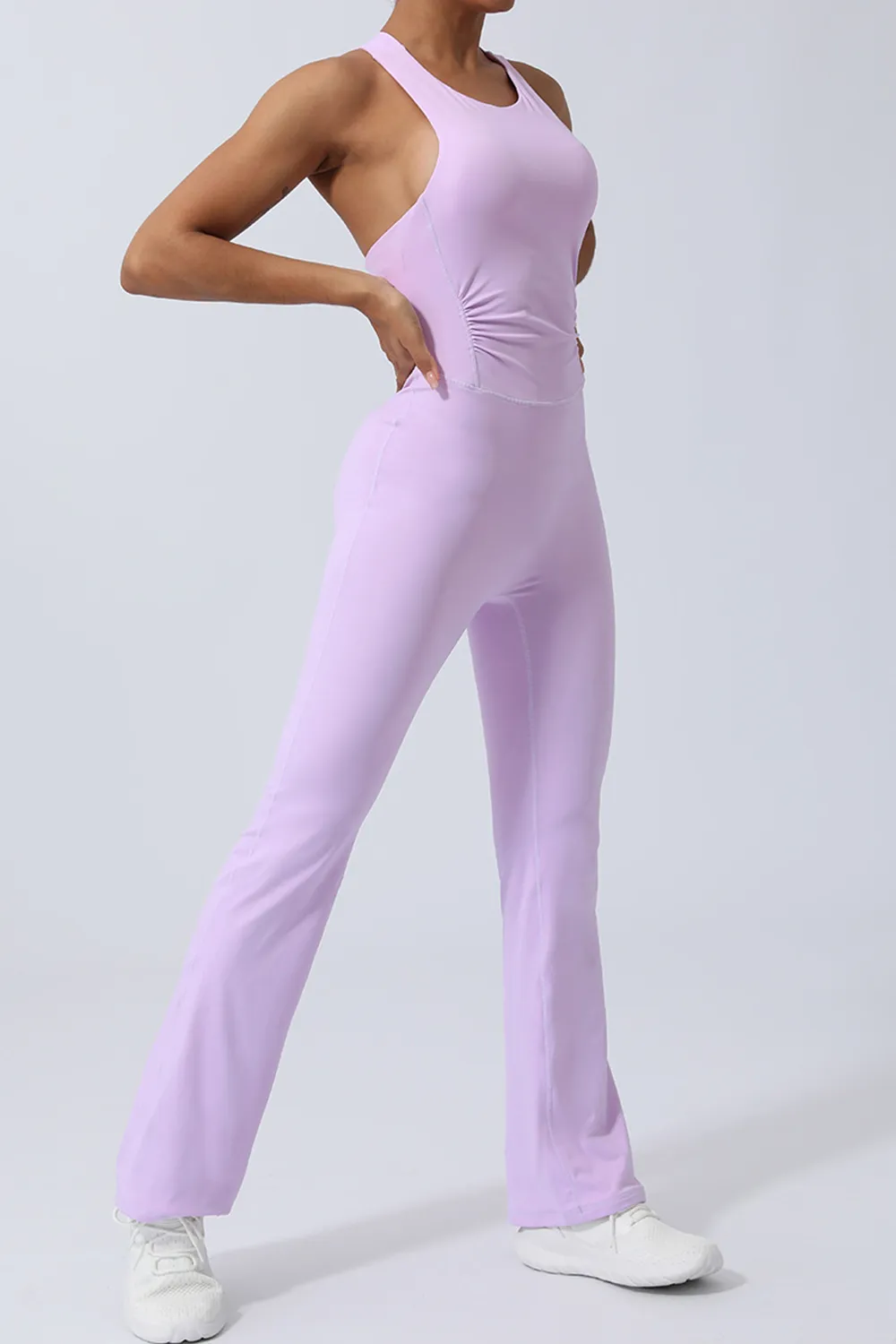 Crisscross Wide Strap Sleeveless Jumpsuit, image 7