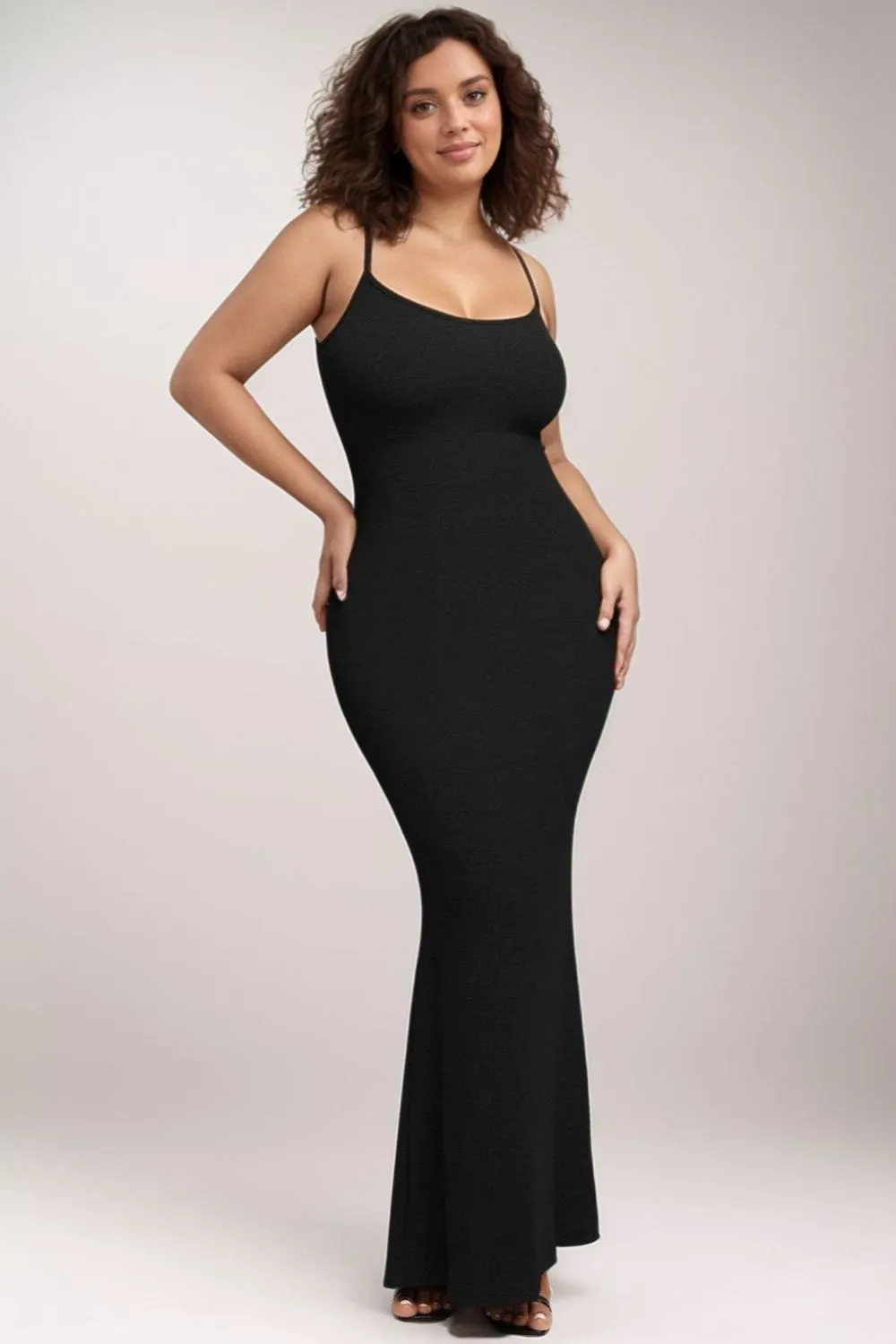 Built-In Shapewear Sleeveless Maxi Dress, image 7