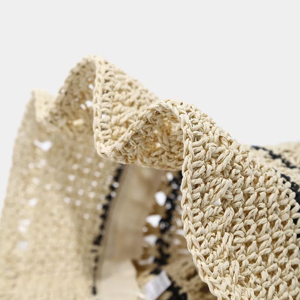 Straw Woven Bucket Hat, image 5