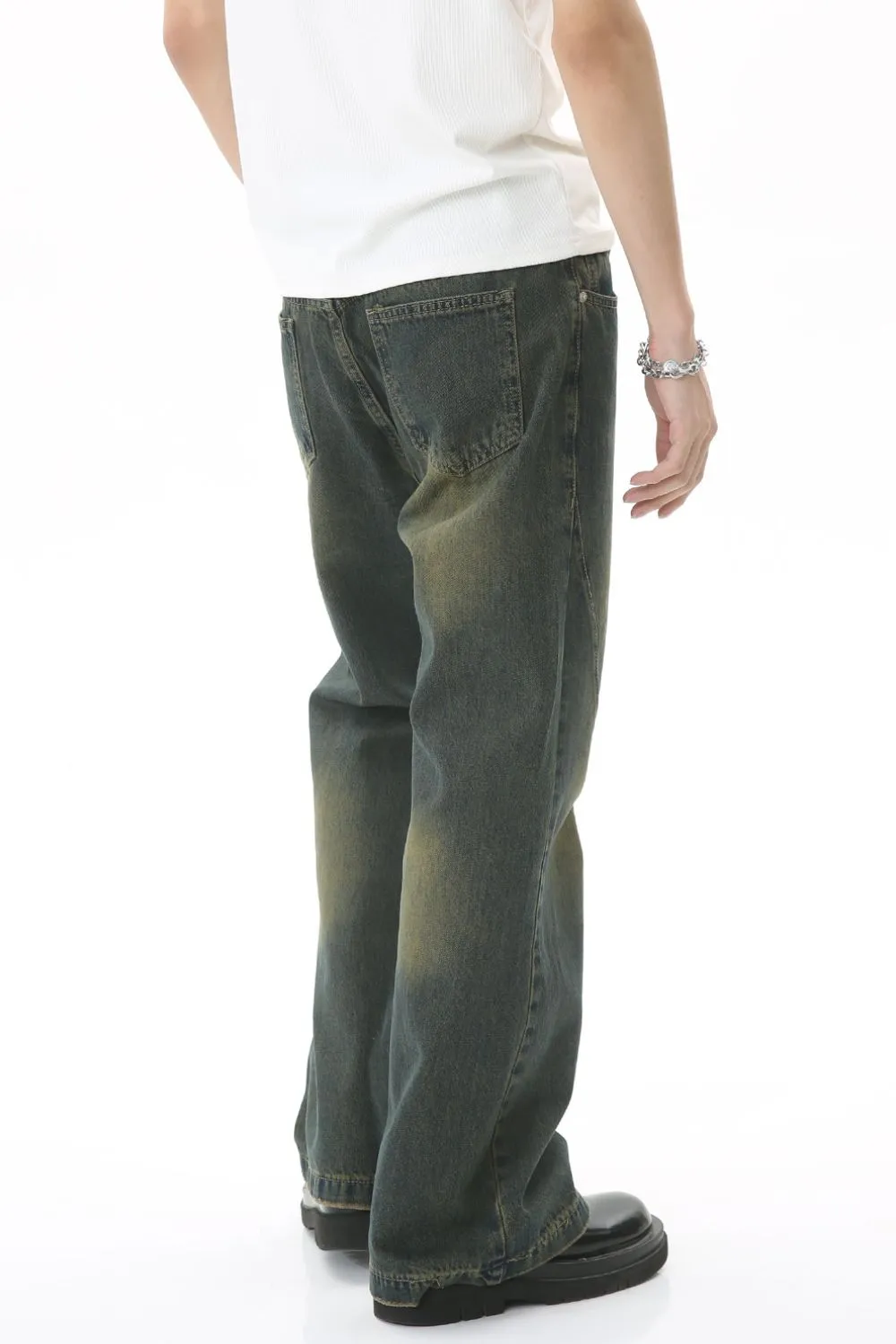Decorative Seam Jeans with Pockets, image 4