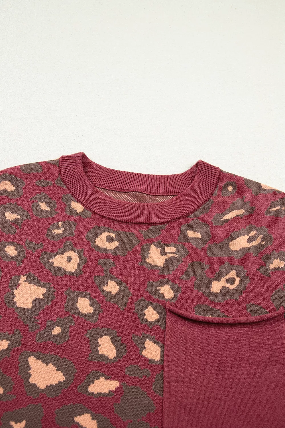 Leopard Print Cap Sleeve Knit Top, image 4