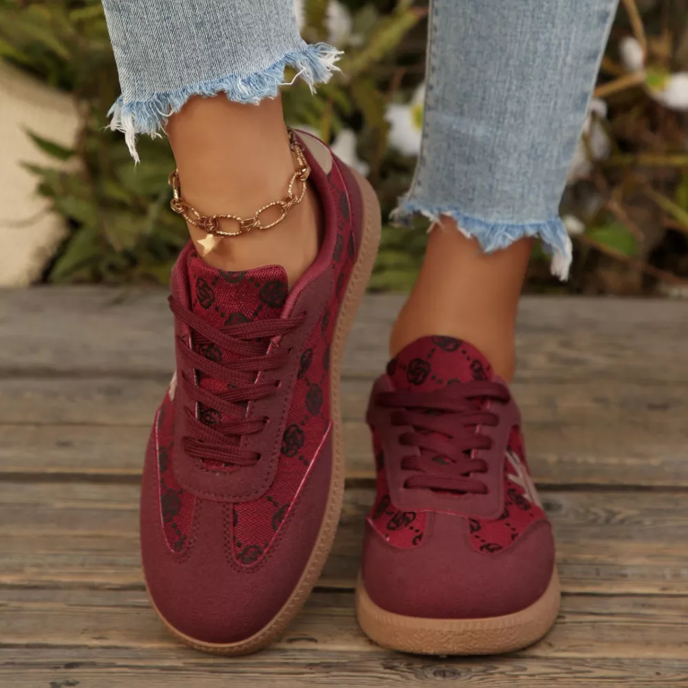 Round Toe Lace Up Sneakers, image 8