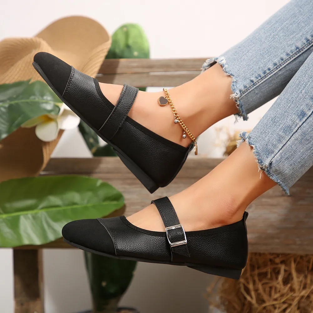 Round Toe Flats Loafers, image 4
