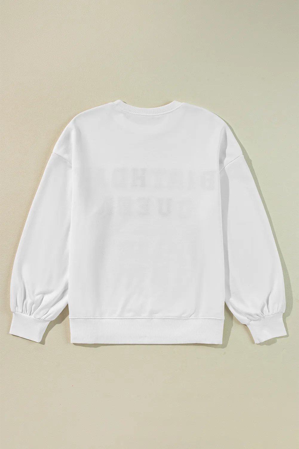 BIRTHDAY QUEEN Sequin Round Neck Long Sleeve Sweatshirt, image 5