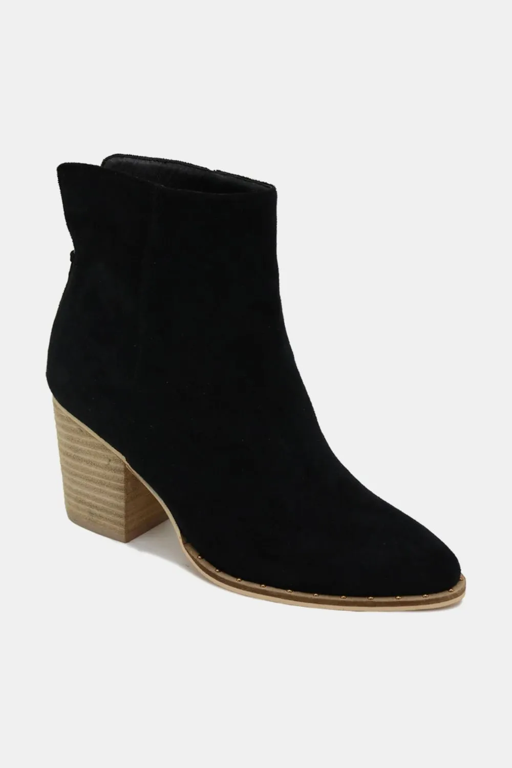 Suede Point Toe Ankle Booties, image 2