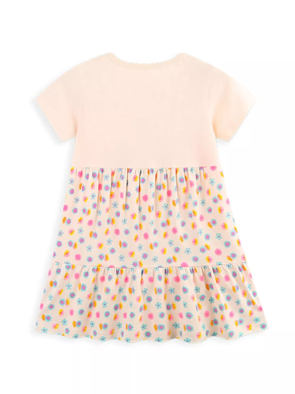 Children's Flamingo Print Tiered Casual Dress, image 5
