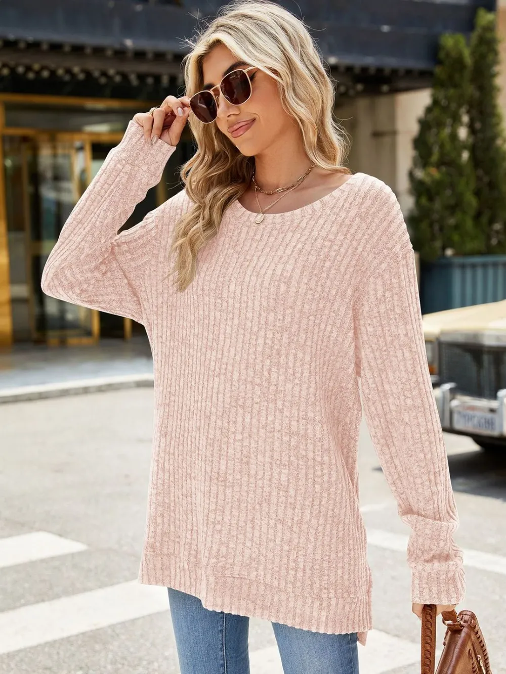Round Neck Long Sleeve T-Shirt, image 25