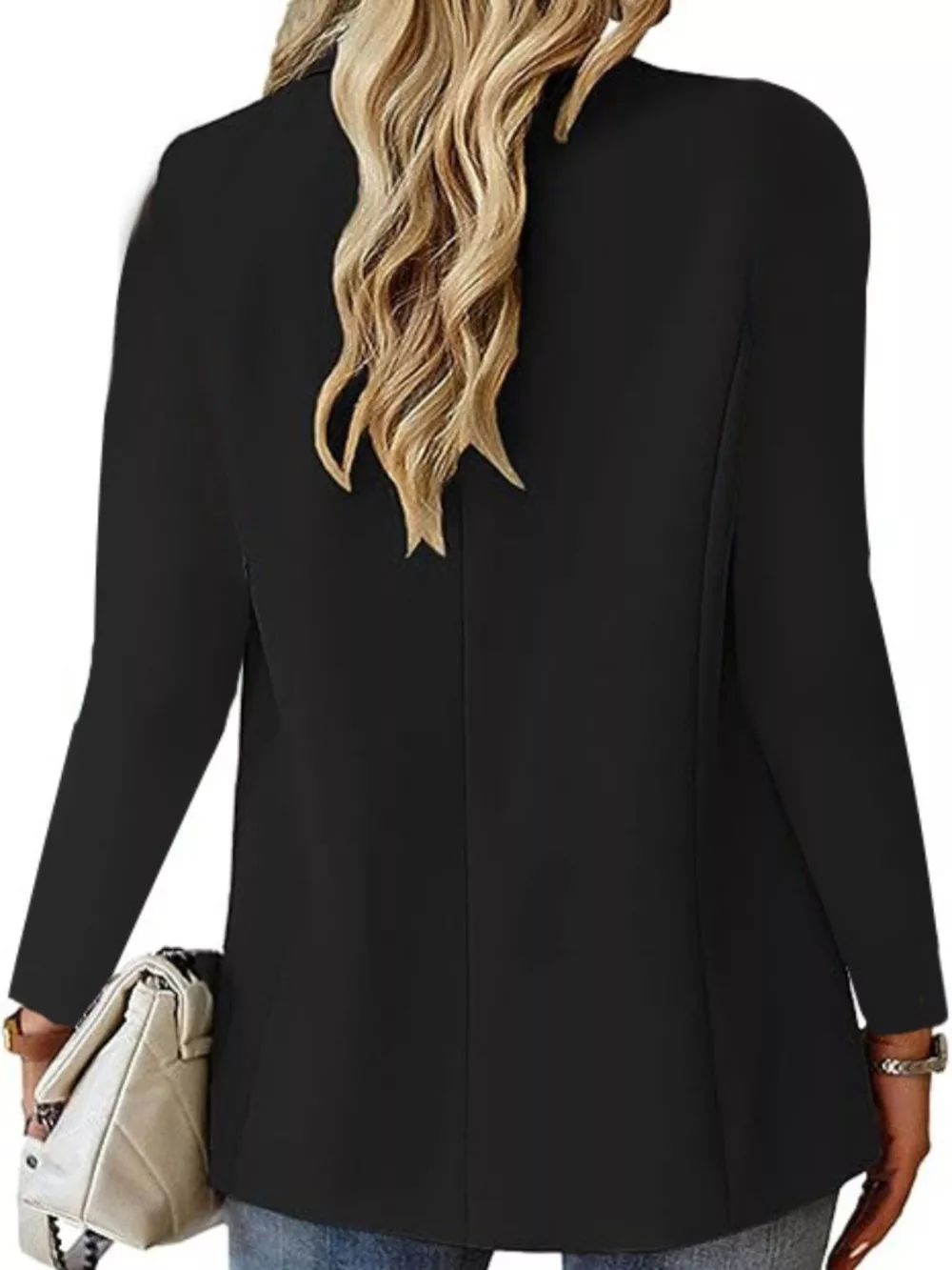 Lapel Collar One Button Blazer, image 7